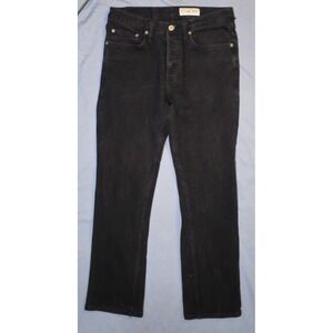 Men's Black Straight-Leg Jeans